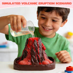 Valentines Day Large Volcano Science Kit - 24 Pack Valentines Day Gift Cards for Kids, Volcano Erupting Experiment Toys STEM Educational Toys for Classroom Exchange School Activities Party Favors