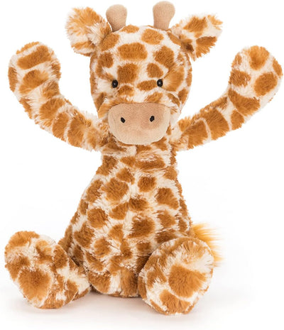 Jellycat Bashful Giraffe Stuffed Animal, Medium 12 inches - Safari Plush Toy - Classic Children's Gift
