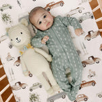 Stretch Ultra Soft Jersey Knit Fitted Crib Sheets Set 2 Pack，Fit All Standard Crib Mattress Pads Safe and Snug, Crib Fitted Sheet for Boys and Girls, Stylish Cars Print Kids Sheets for Boys