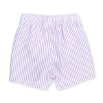 RUGGEDBUTTS Boys UPF50+ Sun Protection Seersucker Swim Trunks - Blue Seersucker, 18-24m