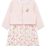 Little Me Clothes for Baby Girls' Strawberry Dress Set with Panty, Pink, 12 Months