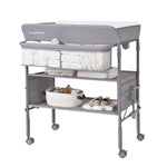 Maydolly Baby Changing Table, Maydolly Portable Foldable Changing Table, Waterproof Diaper Changing Station, Adjustable Height Changing Station, Mobile Nursery for Newborn and Infant
