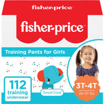 Smart Care Fisher-Price Training Pants, 3T-4T (Girl), 112 Count