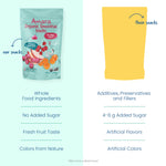 Amara Smoothie Melts - Carrot Raspberry - Baby Snacks Made With Fruits and Vegetables - Healthy Toddler Snacks For Your Kids Lunch Box - Organic Plant Based Yogurt Melts - 6 Resealable Bags