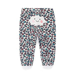Unisex Newborn Baby Cotton 3-Pack Pants Embroidery Pringting Casual Leggings 0-24 Months for Boys and Girls Multicoloured