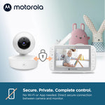 Motorola Nursery VM36XL Video Baby Monitor Camera, 480x272p, 1000ft Range, 2.4 GHz Wireless, 5" Screen, 2-Way Audio, Pan/Tilt/Zoom, Temp, Night Vision