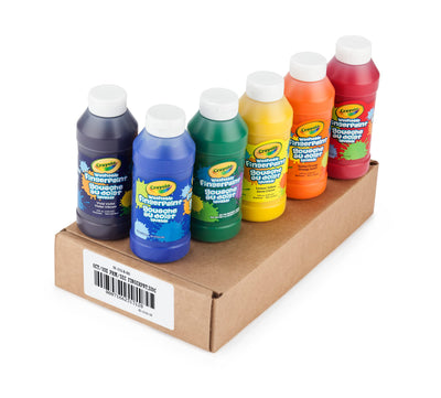 Crayola Washable Finger Paints (6ct), Toddler Paint Set, Nontoxic Finger Paint for Kids, Arts & Crafts Supplies for Toddlers, Easter Basket Stuffer & Gifts [Amazon Exclusive]
