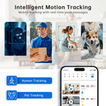 NoahTec Indoor Camera,1080P Pet Camera Baby Monitor,AI Motion Detection, 2-Way Talk, Night Vision, Siren, Compatible with Alexa