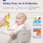 AZEN 18Pcs Baby Toys 3-6 Months, Baby Rattles 0-6 Months, Newborn Infant Baby Toys 0-3 Months, Baby Rattles 0-6 Months, Baby Toys 6 to 12 Months, Baby Boy Girl Gifts Set