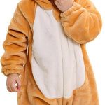 MICHLEY Unisex Baby Animal Costume Winter Autumn Hooded Romper Halloween Cosplay Jumpsuit Outfits