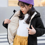 LAVIQK Baby Boys Girls Toddlers Winter Coats Hooded Puffer Jacket Down Snow Jacket Warm Fleece Coat Solid Outerwear 6-12-18-24 Months 1-2-3-4-5-6-7 Years