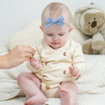 doboi Baby Girl Headbands 24PCS Nylon Linen Handmade Hairbands with Hair Bows and Accessories for Newborns, Infants, Toddlers, and Little Kids