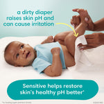 Pampers Baby Wipes Sensitive, Water Based Wipes, Hypoallergenic and Unscented Wipes, 192 Wipes Total (3 Refill Packs)