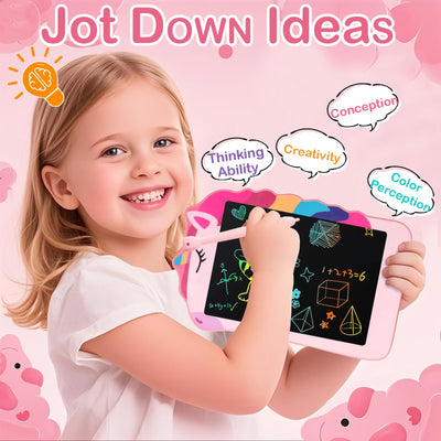 Unicorn Toys LCD Writing Tablet for Girls Kids, Colorful Toddler Toys Drawing Board, Educational Kid Toys Doodle Pad Toys for 3 4 5 6-12 Years Old Girls Boys Birthday Party Christmas Gift, 8.5 Inch