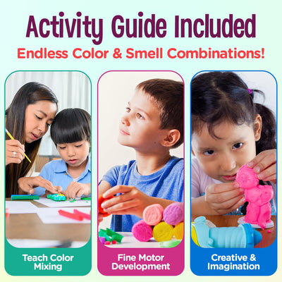 Hygloss Play Modeling Dough - 6lb. - Easter Basket Stuffer - Scented Dough - Safe & Non-Toxic for Kids Arts & Crafts - Party Favors - Classroom Supplies, 6 Assorted Colors