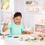 Melissa & Doug My First Wooden Stamp Set - Vehicles Kids Art Projects, Stamps with Washable Ink, Vehicle Toys for Kids Ages 4+