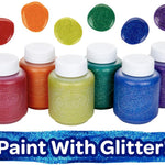 Crayola Washable Kids Paint Set (12ct), Classic and Glitter Paint for Kids, Arts & Crafts Supplies, Easter Basket Essentials, Toddler Painting Kit, 3+ [Amazon Exclusive]