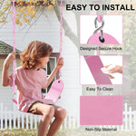 X-Drxzo 2PCS Pink Swing Set Accessories for Kids - Heavy Duty Swing Seats - Playground Swing Sets for Backyard Replacement Gift Box Set, Birthday Gift