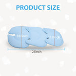 Infant Carseat Insert, 2-in-1 Reversible Baby Car Seat Cushion for Newborn Toddler Head & Body Support Car Seat Pad for Carseats, Strollers, Swings, Bouncers