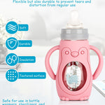 3 Pack Silicone Sleeves for MAM Baby Bottles - Anti Breakage Baby Bottle Holder, Compatible with MAM Baby Bottle, 9OZ