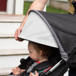 Summer Infant 3Dlite ST Convenience Stroller, Black & Gray - Lightweight Stroller with Steel Frame, Large Seat Area, Multi-Position Recline, Storage Basket - for Travel and More