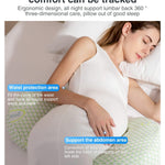 Busarilar Pregnancy Pillows for Sleeping, Maternity Pillow, Pregnancy Body Pillow Support for Back, Legs, Belly, HIPS of Pregnant Women, Detachable and Adjustable with Pillow Cover (Green, Large)