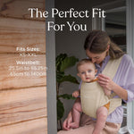 Ergobaby Embrace Newborn Baby Carrier for Infants 0-12 Months (7-25 lbs) - Ergonomic 2-Position Infant Carrier with Head and Neck Support, Hip-Healthy Positioning - Cream