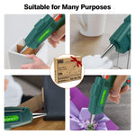 SHJADE Hot Glue Gun with 30 Glue Sticks, Fast Preheating Hot Melt Gun, Mini Glue Gun Kit for Kids DIY School Craft Projects and Quick Home Repairs, 20W Green