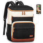 Mancro Diaper Bag Backpack for Women, Lightwight Baby Bag for Mom with 3 Insulated Pockets, Multifunctional Water Resistant Baby Backpack for Travel with USB Port & Stroller Straps