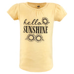 Hudson Baby Unisex Baby Short Sleeve T-Shirts, Girls World, 2 Toddler