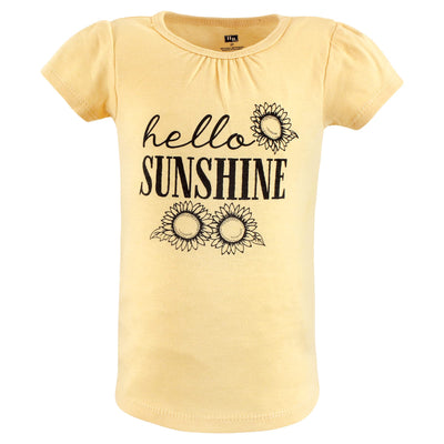 Hudson Baby Unisex Baby Short Sleeve T-Shirts, Girls World, 2 Toddler