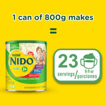 Nestlé NIDO Kinder Toddler Milk Beverage Powder Mix, 2 + Years, 23 Servings per Container, 28.2oz