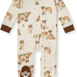 Burt's Bees Baby Baby Girls Pajamas, Zip Front Non-Slip Footed Sleeper Pjs, 100% Organic Cotton