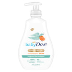 Baby Dove sensitive skin care lotion bottle on a white background