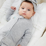 Momcozy Baby Pajamas Onesie for Boys & Girls, 0-24M, Temp-Sensing 2-Way Zipper Sleepers, Footed Rompers, 2-Pack for Newborns & Toddlers