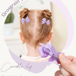 doboi 40PCS 2'' Baby Hair Bows Clips Fully Lined Grosgrain Boutique Solid Ribbon Mini Bows for Girls Teens Infants Kids Toddlers Newborn