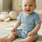 Jecson Baby Boy Outfits Newborn Boy Clothes Set Baby Boy Summer Clothes with Short Sleeve Shirt and Shorts