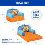 Delta Children - Blippi Cozee Buddy Flip-Out Kids Chair, Blue