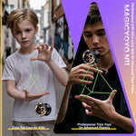 MAGICYOYO N11 Metal Professional Yoyo for Adults, Dual Purpose Unresponsive Yo yo for Stringk Trick, Responsive Yoyo for Kids 8-12 with 12 Yo-yo Strings, Responsive Bearing Kit (Black Golden)