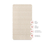 Babyletto 100% Organic Cotton Crib Sheet, GOTS-Certified, Fitted 360°, Ultra-Soft and Breathable Muslin - Beach Bum