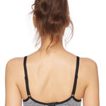 Motherhood Maternity Women's Average Busted Seamless Clip Down Nursing Bra, Grey Space dye, Small
