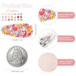 CÉLLOT 42Pcs Baby Hair Clips, Infant Girl Hair Accessories, 1.5" Mini Hair Clips, Printed Anti-Slip Snap Barrettes, Waterdrop Design Hairpins, Toddler Girl Hair Accessories（A）