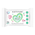 Attitude eco wipes packaging on a white background