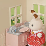 Calico Critters Red Roof Cozy Cottage Dollhouse Playset with Figure, Furniture and Accessories