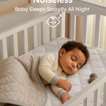 Yoofoss Waterproof Crib Mattress Protector 2 Pack, Quilted Crib Mattress Pad Cover Ultra Soft and Breathable, Machine Washable Toddler Mattress Protector for Standard Baby Crib Size 52''x28''