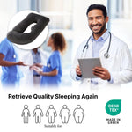 ALLOPERA Pregnancy Pillow, Full Body 57 Inch Maternity Pillow with Removable Washable Cover - Sleep Support for Legs, Back, Neck, Shoulder, HIPS, Belly for Pregnent Women, Black Grey Velvet Cover