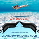 Otionus Swim Goggles, Polarized Adult Swimming Goggles Bungee Strap No Hair Pulling Anti-fog Pool Goggles for Men Women