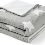 CREVENT Cozy Soft and Warm Mink Baby Blanket with Sherpa Backing, Gift Packing with Ribbon for Newborn Infant Toddler's Crib Cot Stroller (30"X40" Little Dream)