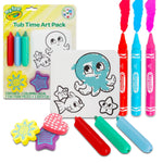 Crayola Bathtub Crayons Art Set for Kids - Crayola Tub Time Art Bundle with 6 Bath Crayons, Coloring Decal, and More | Bath Activity for Girls, Boys