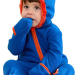 PATPAT Fleece Hooded Footed Clothes, Soft Warm Footie Covers, Car Seat Friendly, Easy Zip,Cute Romper Newborn Infant Jumpsuit